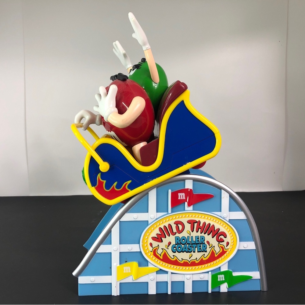 M&M's‎ Wild Thing Roller Coaster Candy Dispenser Red & Green